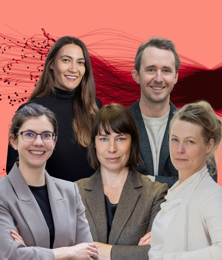 Viadrina researchers Miriam Maske, Lilo Meier, Anne Holper, Jan-Erik Schirmer and Sarah Speck